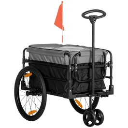 Вантажний візок-возик (Bollerwagen) 130 x 64 x 103 см, сталь, чорно-сірий