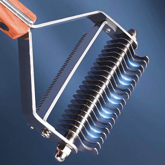 Професійний гребінець для видалення підшерстка у собак та котів, двосторонній, для видалення ковтунів