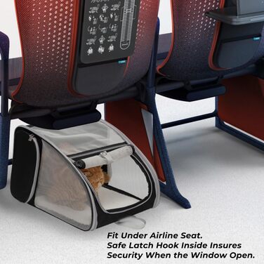 Рюкзак для собак та котів Lollimeow: дихаюча сітка, схвалено авіаперевізниками, для подорожей та прогулянок