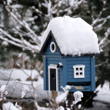 Будиночок для птахів Wildlife Garden WG118 Multiholk Blaues Haus – дерев'яна комбінована годівниця та гніздівля