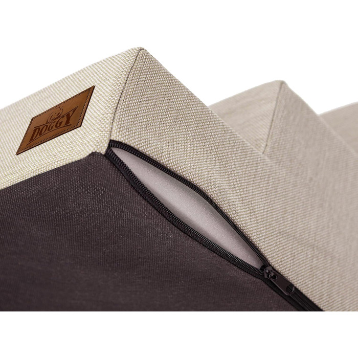 Східці для тварин Huastiertreppe: допомога у підйомі для собак та котів, 4 сходинки, розмір L 40x60x40 см, колір бежевий