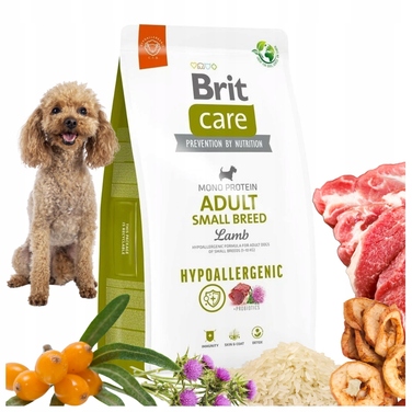 Сухий корм для собак малих порід Brit Care Hypoallergenic Adult Lamb (Ягня), 3 кг