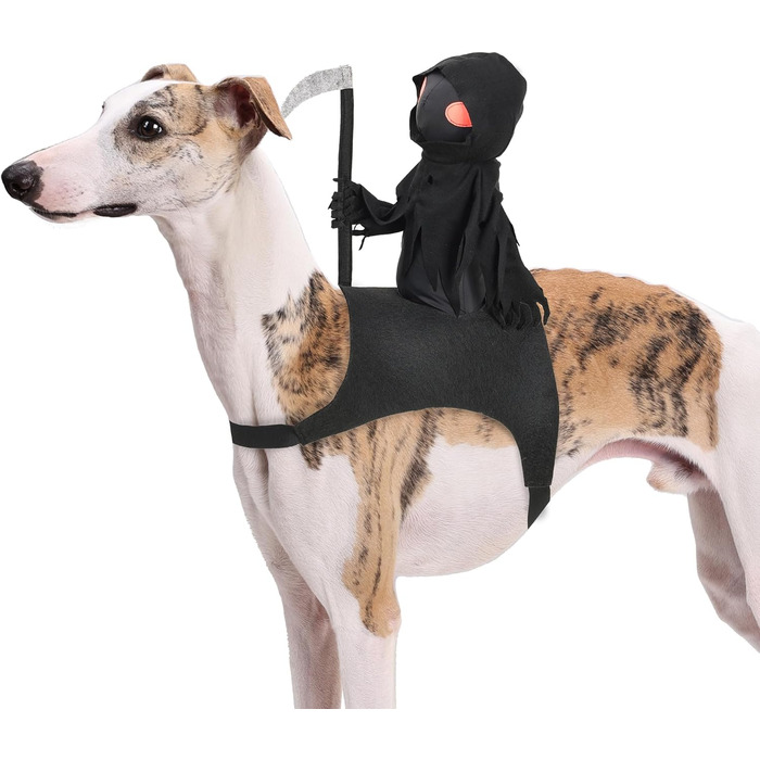 Костюм для собак Темний лицар, ланцюговий замок, костюм для собак на Хелловін, костюм лицаря Zero для собак середніх розмірів, розмір S