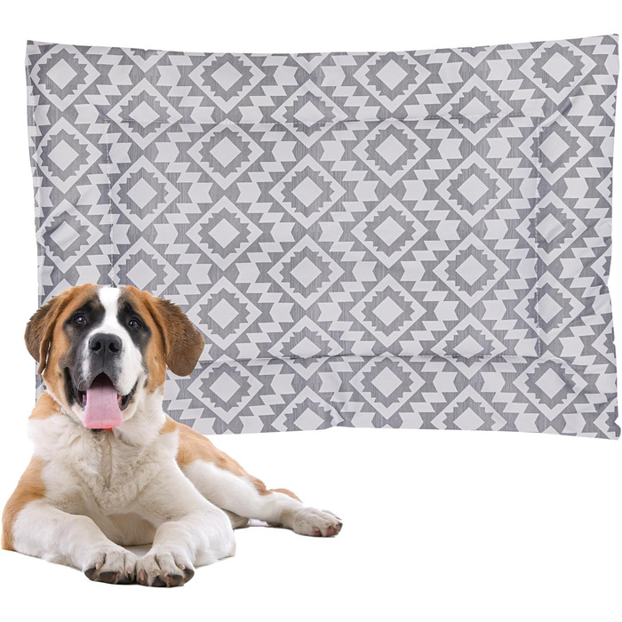 Підкладка для переноски для собак Downtown Pet Supply, 73,7 x 50,8 см, водонепроникна, Ripstop Nylon, для миття в пральній машині, розмір M, Boho, X-LARGE (42' x 27')