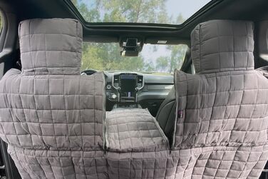 Tierlando® Автоковдра з бавовни XXL для пікапів та SUV, 240x170 см, сірий графіт
