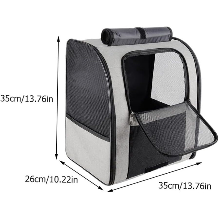 Транспортна сумка для котів та маленьких собак Angoily, велика місткість, дихаюча, з міцного матеріалу