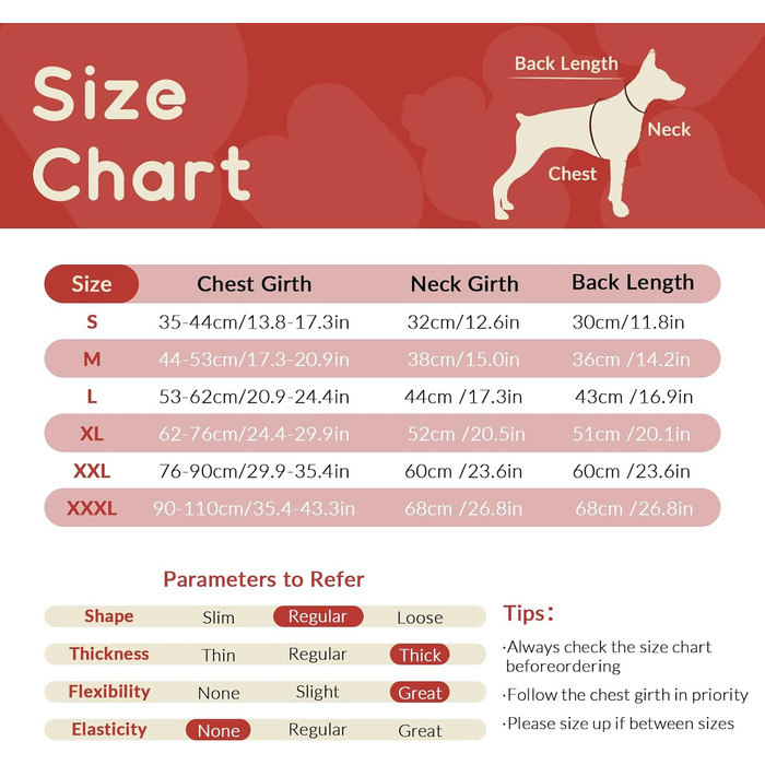 Водонепроникний зимовий теплий одяг для собак - куртка, жилет для чихуахуа, французького бульдога (Червоний, S)