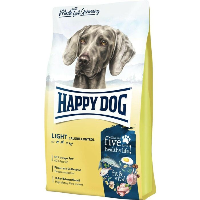 Корм для собак Happy Dog fit & vital Light з лососем, морською рибою, птицею та ягням, низькокалорійний, 4 кг