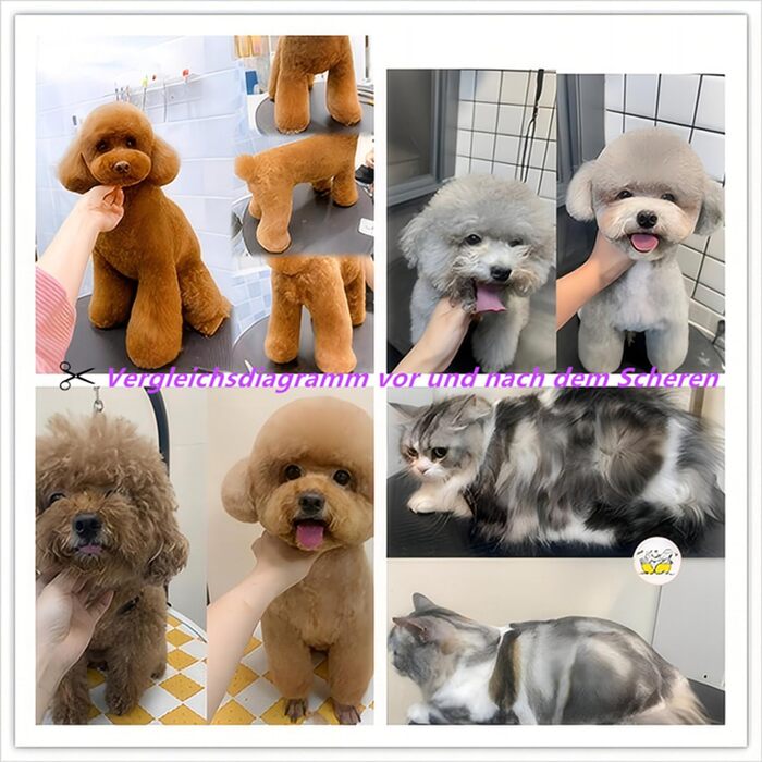 Професійна витончена ножиці для грумінгу собак 7.0 дюймів, з нержавіючої сталі, для тонкого вирівнювання (30%)