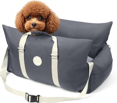 Автокрісло для тварин Booster: 2 шт. для собак та котів середніх та великих порід. З безпечними ременями та кишенями.