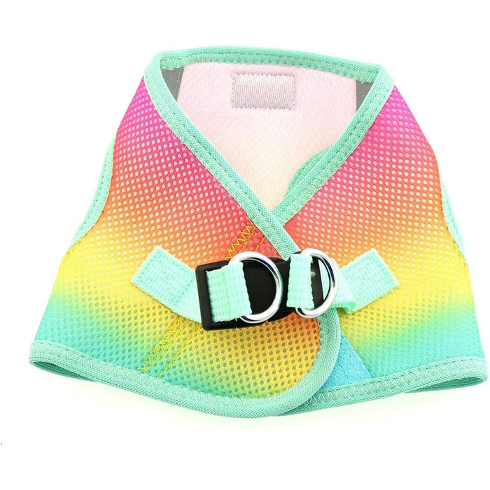 Шлейка для собак DOGGIE DESIGN American River, омбре, без удушення, розмір XXL, для прогулянок та пляжу