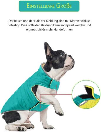 Зимова куртка для собак - тепла безрукавка з водонепроникним покриттям та світловідбиваючими елементами. Ідеальна для осені та зими. Кольори: блакитний + жовтий
