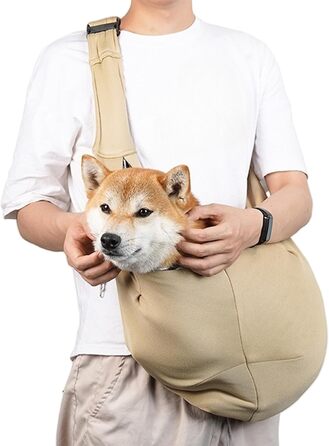 Сумка-переноска для собак Holdes | Зручна переноска для цуценят, регульовані ремені, легкий аксесуар для прогулянок, подорожей та активного відпочинку (Хакі)