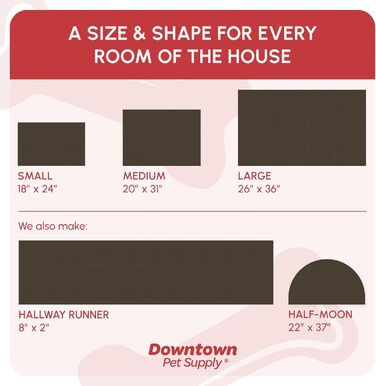 Килимок для собак My Doggy Place з мікрофібри для брудних лап, 91.4 x 66 см, швидковисихаючий, вбираючий, для прання та сушки в машині, з антиковзким гумовим покриттям (91 x 66 x 3 см, Чорний з відбитком лапи)