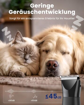 Набір для стрижки собак 4-в-1: машинка, триммер для лап, безпечний точило для кігтів. Тиха та акумуляторна машинка для тіла, обличчя та лап собак та котів