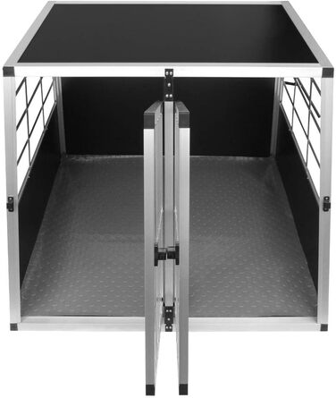 Транспортна переноска для собак та котів, велика подвійна переноска, алюмінієва гніздова решітка, переноска для автомобіля, переноска в багажник