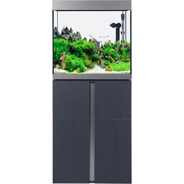 Акваріумний комплект Fluval Siena 160, 166 л, з біло-графітовою тумбою