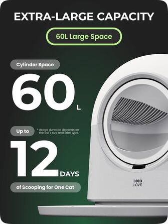 Автоматичний самоочисний лоток для котів TY-PRO, XXL, для 2+ котів, з APP-керуванням