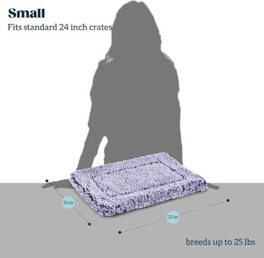 Міцне собаче ліжко Stoutwool – м'яка та надійна підстилка в собачу будку – стійка до пошкоджень, для агресивних собак, легко миється, ідеально для маленьких порід, розмір 58 x 41 x 5 см, Jacaranda