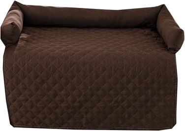 Зручне ліжко для собак та котів, водонепроникна підстилка, 75x120 см, коричнева