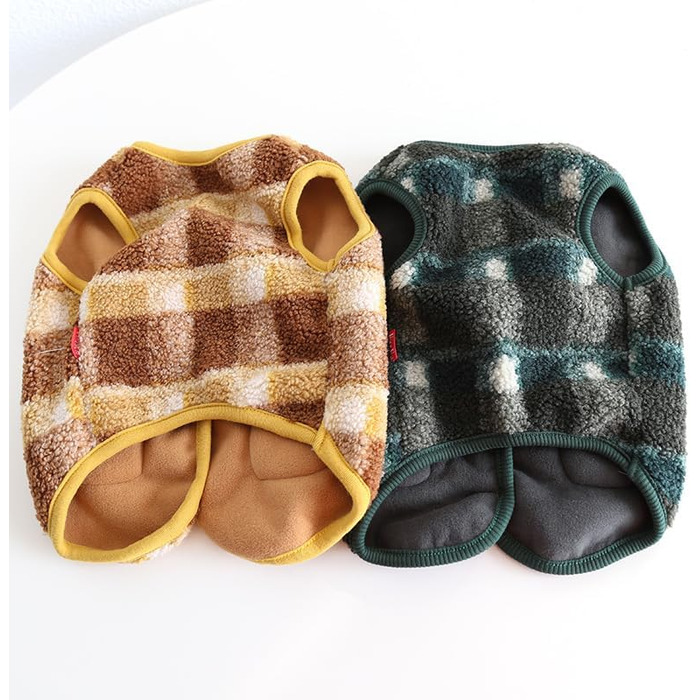 Теплий флісовий одяг для собак для великих і товстих собак, таких як Французький бульдог, коргі, мопс, бульдог, бультер'єр, шиба-іну та інші - зимова куртка розмір L (XXL: Об'єм грудей 66-70 см, темно-зелений)