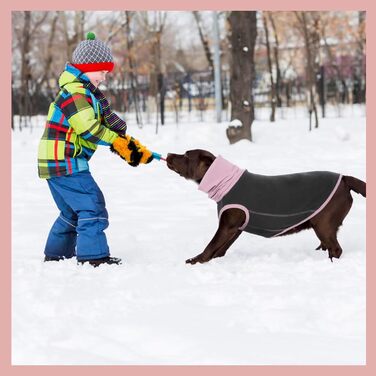 Пуловер для собак IECOii: теплий флісовий пуловер, сорочка, жилетка для собак, сірий колір, розмір L (обхват грудей 48 см)