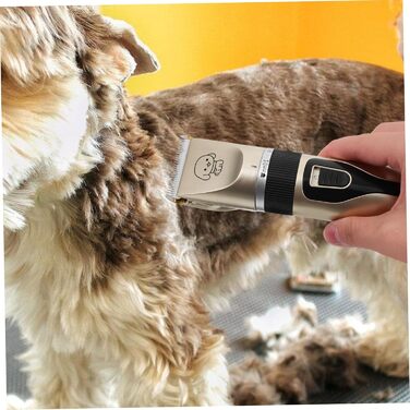 Електрична машинка для грумінгу собак Leiser з титано-керамічним лезом - безпечний тример для вух, лап, обличчя. Низька вібрація, підходить для чутливої шкіри. Акумуляторний.