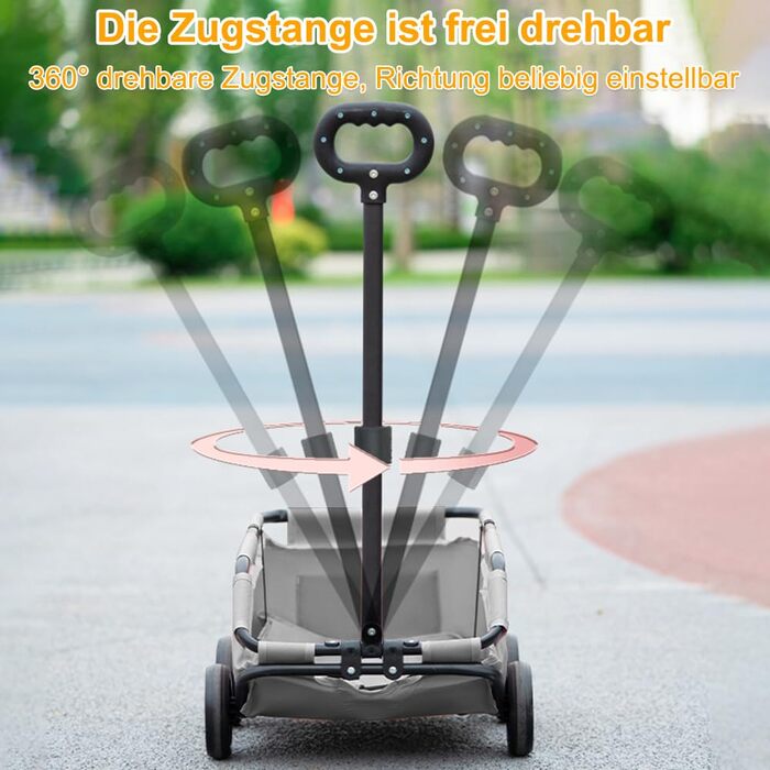 Візок для собак Homewell: багатофункціональний, складний, сірий