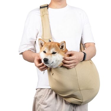 Сумка-переноска для собак | Дихаюча переноска для цуценят з вентиляцією - легкий багатофункціональний аксесуар для подорожей, походів, активного відпочинку, прогулянок, громадського транспорту та покупок, хакі