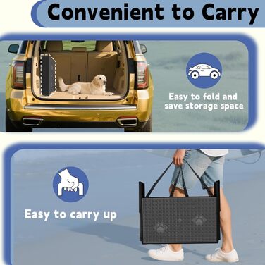 Рампа для собак у машину, складана, до 80 кг, 5 сходинок