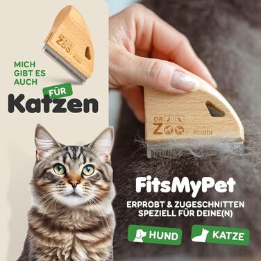 Гребінець для собак Effilierkamm Kobbi - ідеальний для сезонного линяння довгошерстих та підшерсткових собак. Догляд за шерстю маленьких, середніх та великих собак