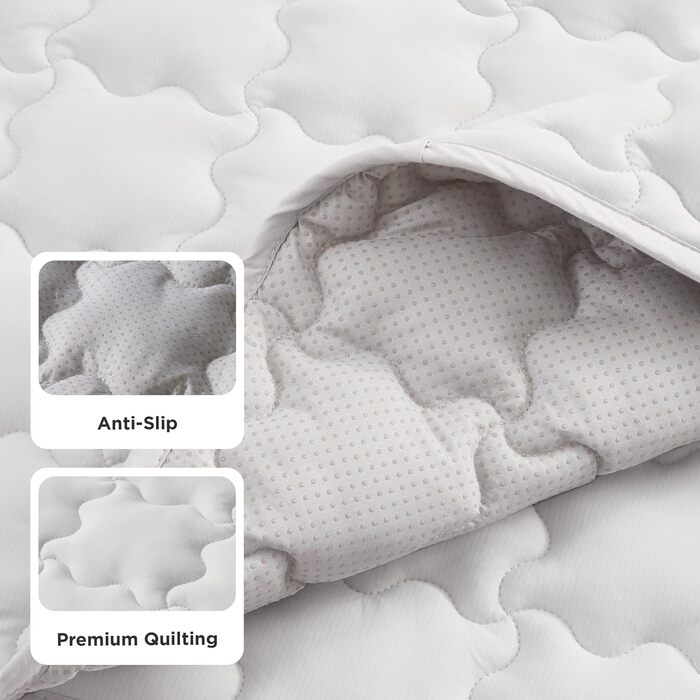 Килимок охолоджуючий для собак середнього розміру Bedsure – 73,5 x 53,3 см, миючий, для котів та собак, QMAX>0,5, літнє переносне лежак для цуценят, антиковзаюча літня лежанка для собак, перлинно-сірий