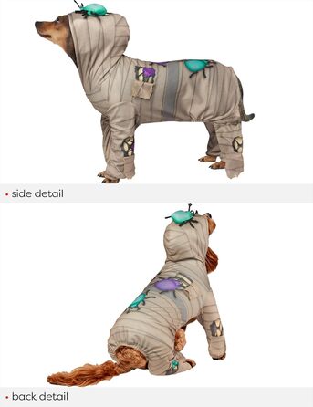 Костюм мумії для домашніх тварин Rubie's, з капюшоном, розмір XL, як на фото