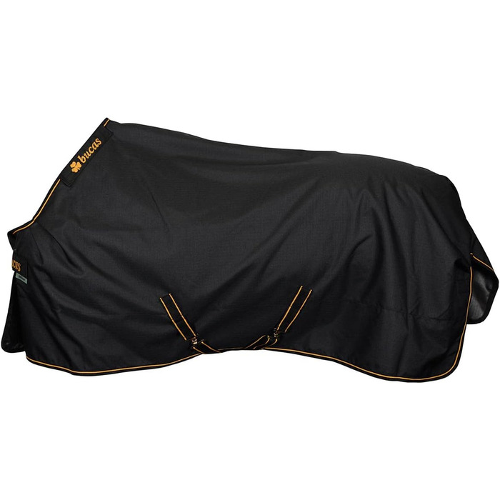 Полог Bucas Irish Turnout 150g, розмір 140, чорний/золотий