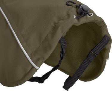 Теплий водонепроникний жилет для такси HUNTER NORDBY оливкового кольору, розмір 33, для маленьких собак з довгим тілом