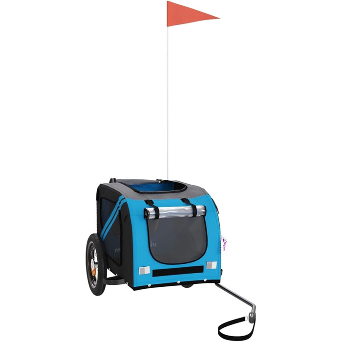 Причіп для велосипеда ARKEM для собак, блакитний та сірий, Oxford-тканина та метал