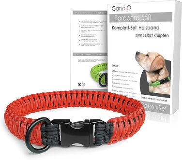 Набір для плетіння паракорду 550: нашийник для собак, інструкція, подарунок DIY (червоний)