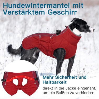 Зимовий теплий одяг для собак середніх порід, теплий флісовий одяг, без рукавів, червоний, розмір L