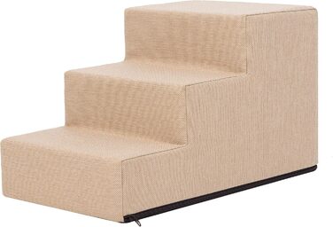 Сходинка для собак та котів Tiertreppen - пандус для маленьких собак та котів, 3 сходинки, висота 30 см, бежевий