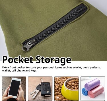 Сумка-переноска для собак CUBY, регульована, двостороння, для маленьких та середніх порід, з безпечним ременем, кишенею на блискавці, знімною підстилкою та підкладкою на плече, зелена, оновлена