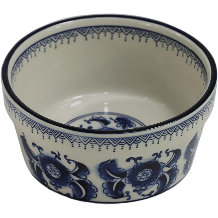 Набір мисок для корму та води для собак та котів SYNWISH, 14.7 x 18.3 x 6.1 см, блакитний та білий