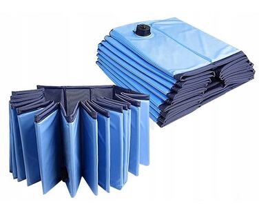 Великий складаний басейн для собак XXL (120x30 см) — для охолодження та купання в саду