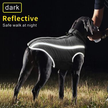 Водонепроникні куртки для собак, зимові теплі одяг для тварин, куртки для собак, одяг для собак, світловідбиваючий одяг, жилет для цуценят з шлейкою, отвір для маленьких, середніх та великих собак (Сірий, 2XL)