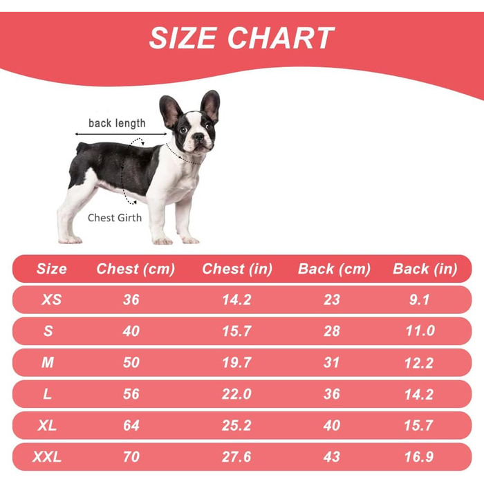 Зимовий одяг для собак Meioro: тепла куртка, флісова жилетка, м'який світшот для маленьких та середніх собак (XXL, Rosso)