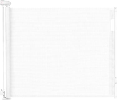 Захисний бар'єр для дитячих воріт, розтяжний 0-180 см, для дітей, котів та собак. Підходить для сходів, дверей, внутрішнього та зовнішнього використання (білий, 86x140 см)