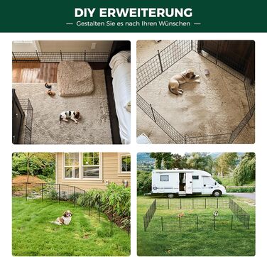 FXW MiniPaws: розширений вольєр для цуценят та маленьких собак, 60 см, 8 панелей