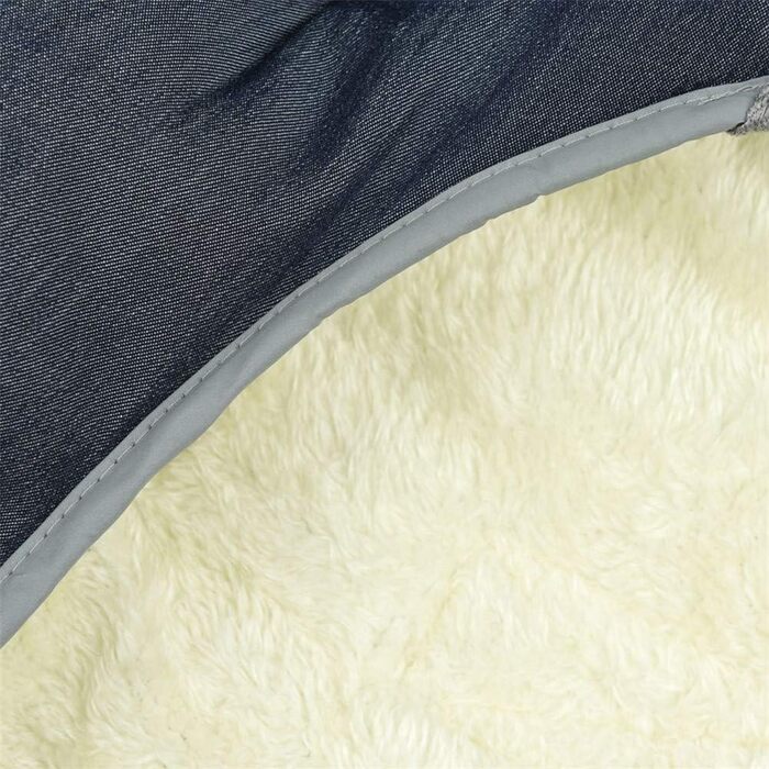 Теплий зимовий одяг для собак - тепла куртка в клітинку для собак, одяг для собак, жилет з капюшоном, знімний для маленьких, середніх та великих собак (2XL: Обхват грудей (68-85 см), Джинсовий блакитний)