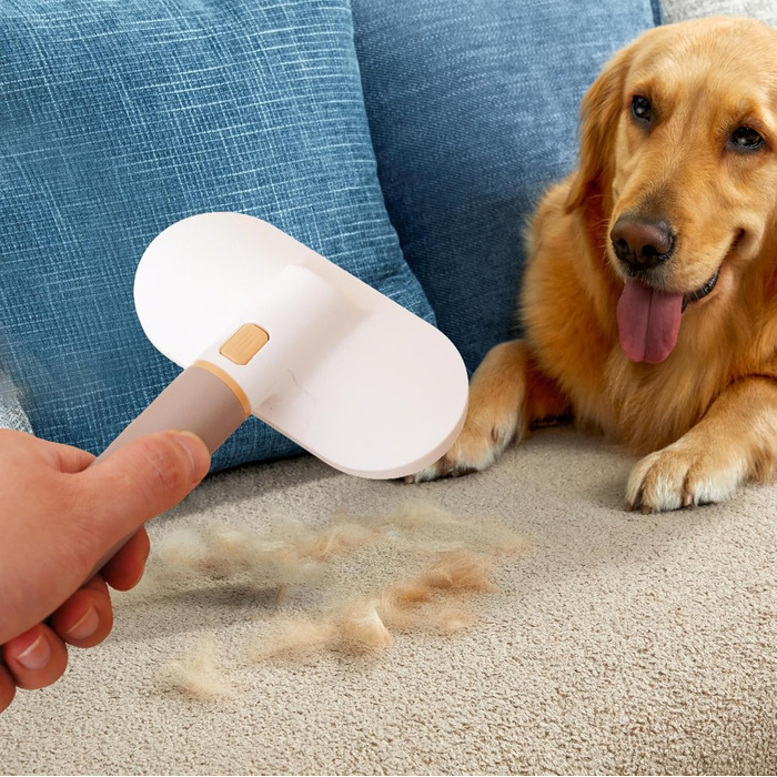 Щітка для собак з довгою шерстю: видаляє підшерстя, для короткої та довгої шерсті, зручна для дому та офісу