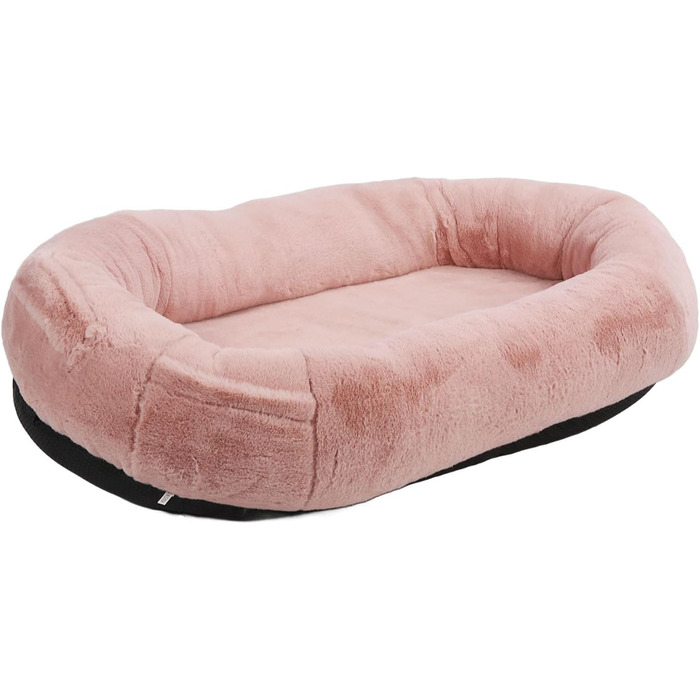 Велике собаче ліжко розміром з людину з знімним, машинно-праним подушкою та сумкою для зберігання (100x70x30 см)