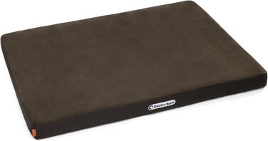 Ортопедичний матрац для собак Doctor Bark з флісовою поверхнею, великий розмір (L - 100x70 см, коричневий)